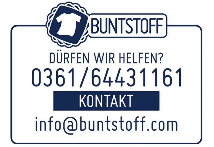Kontakt BUNTSTOFF +49 3612622981