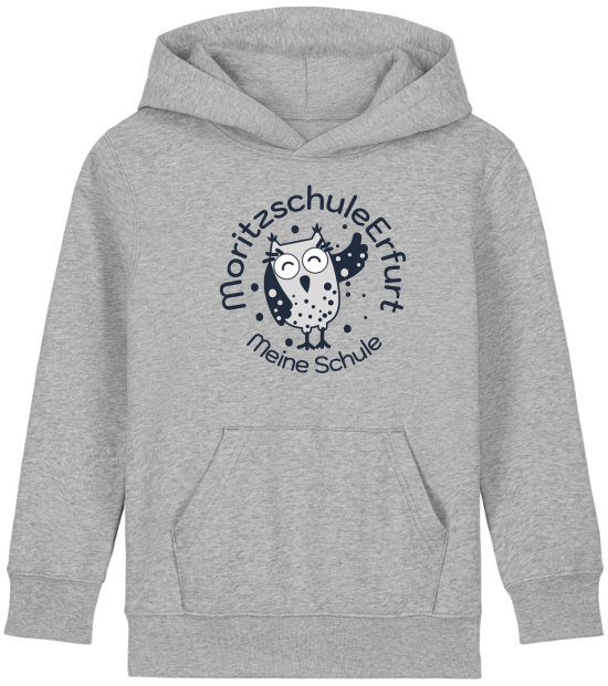 Hoodie | Kinder | college | heather gray | Moritzschule Erfurt
