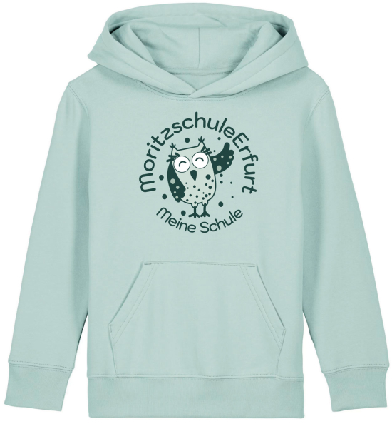 Hoodie | Kinder | college | caribbean blue | Moritzschule Erfurt