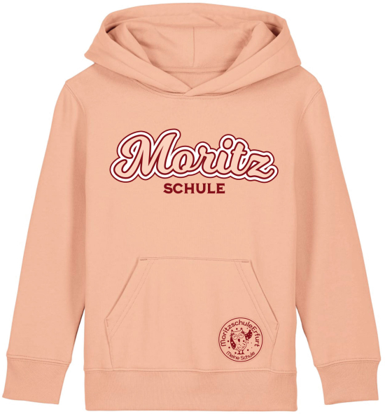Hoodie | Kinder | retro | fraiched peche | Moritzschule Erfurt