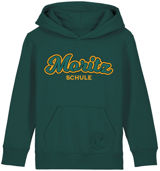 Hoodie | Kinder | retro | glazed green | Moritzschule Erfurt