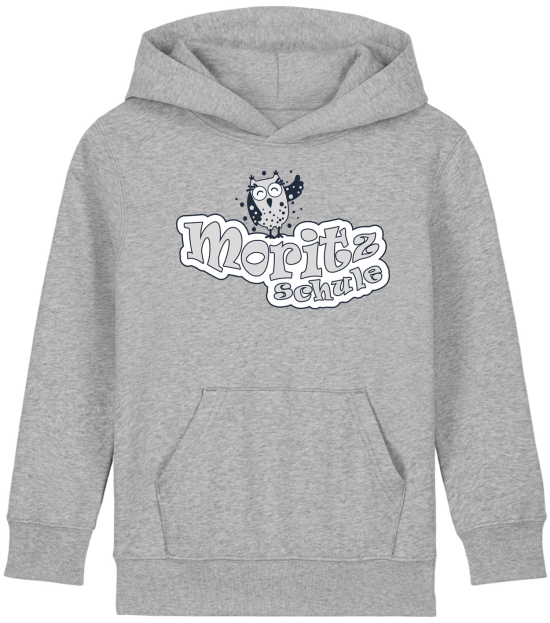Hoodie | Kinder | cloud | heather gray | Moritzschule Erfurt