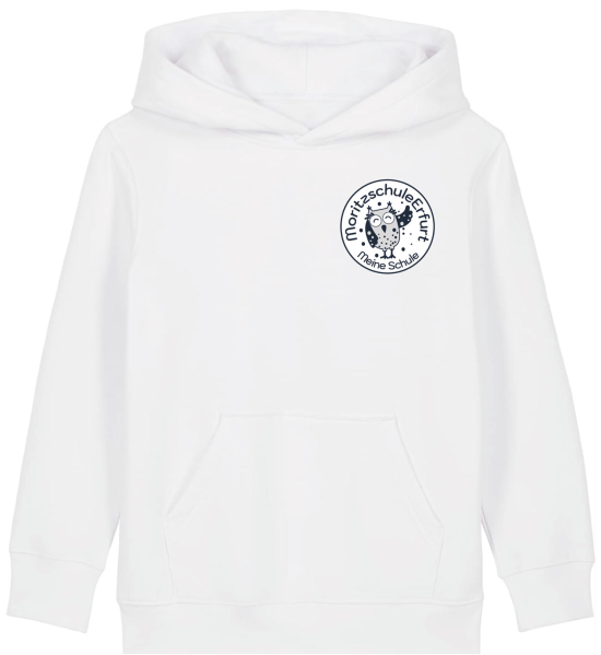 Hoodie | Kinder | meine Schule | white | Moritzschule Erfurt