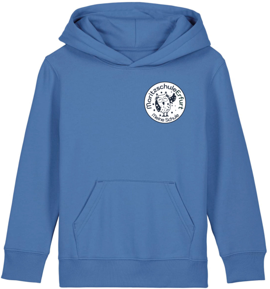 Hoodie | Kinder | meine Schule | bright blue | Moritzschule Erfurt