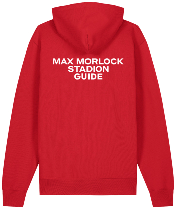 Hoodie | unisex | rot | Max Morlock Stadion Guide