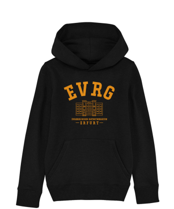 Hoodie | Kapuzensweatshirt | Kinder | black - EVRG