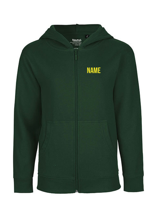 Kapuzenjacke | Kinder | Neutral bottle green | Grundschule Erich Kästner Gotha