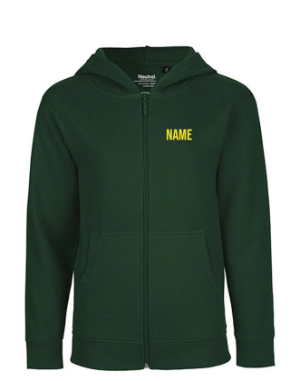 Kapuzenjacke | Kinder | Neutral bottle green | Grundschule Erich Kästner Gotha